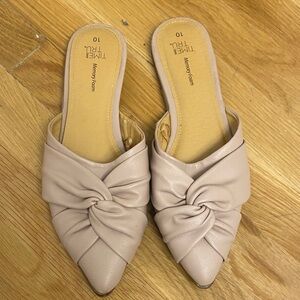 Women's Knotted Mules - Cream